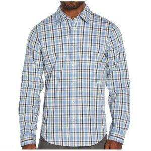 Gap Men's Long Sleeves Poplin Button Up Stretch Plaid Shirt Size XXL 2XL NWT $49